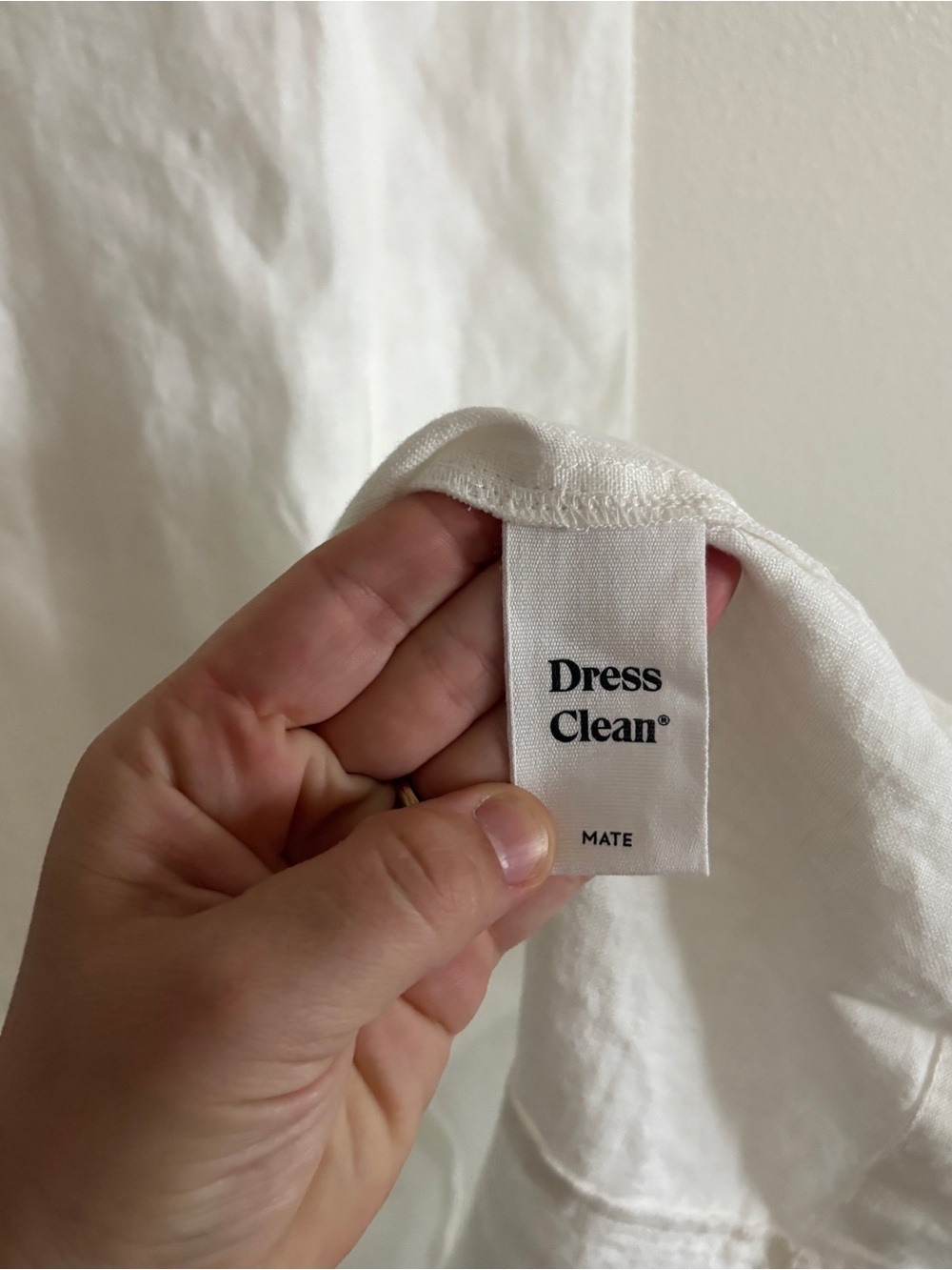 NWT MATE the Label Sleeveless V-Neck White Cream XS Linen Midi Dress - Picture 6 of 9
